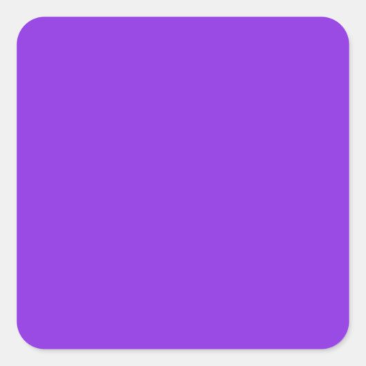 Blauw Violet 8A2BE2 kleur, met optie om Afbeelding Vierkante Sticker (Voorkant)