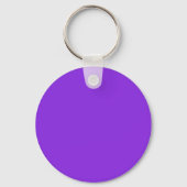 Blauw Violet 8A2BE2 Kleur - Voeg een naam optie Sleutelhanger (Voorkant)