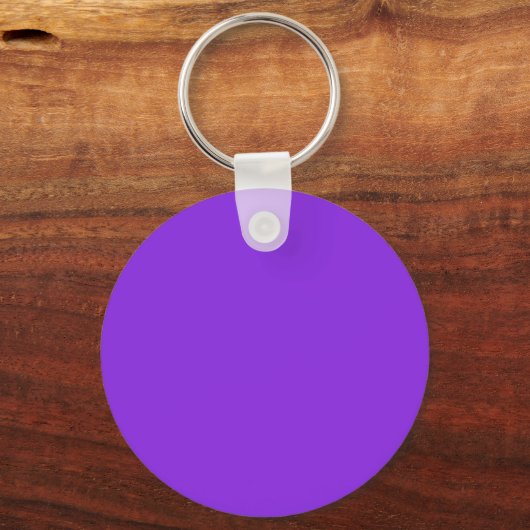 Blauw Violet 8A2BE2 Kleur - Voeg een naam optie Sleutelhanger (Achterkant)