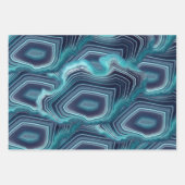 Blauw & Violet Agaat Geode Inpakpapier Vel (Voorkant 2)