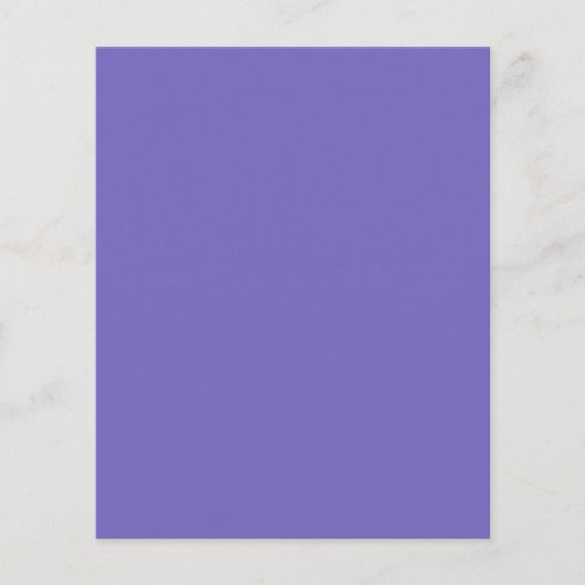 Blauw-violet (Crayola) (effen kleur) Flyer (Voorkant)
