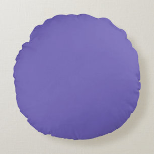 Blauw-violet (Crayola) (effen kleur) Rond Kussen