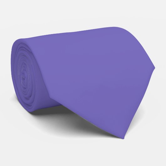 Blauw-violet (Crayola) (effen kleur) Stropdas (Opgerold)