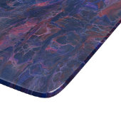 Blauw Violet en koraalrood marmer Acrylabstractie Snijplank (Hoek)