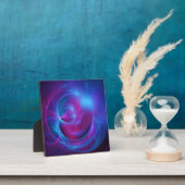 Blauw Violet en roze Cosmic Swirly fractal Fotoplaat (Insitu)