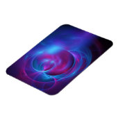 Blauw Violet en roze Cosmic Swirly Fractal Magneet (Linkerzijde)