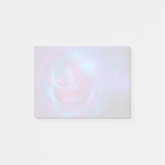 Blauw Violet en roze Cosmic Swirly fractal Post-it® Notes (Voorkant)
