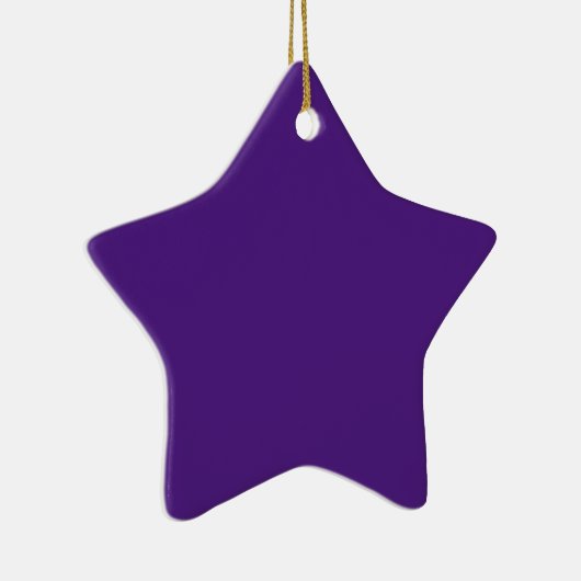 Blauw-violet (kleurenwiel) (stevige kleur) keramisch ornament (Rechts)