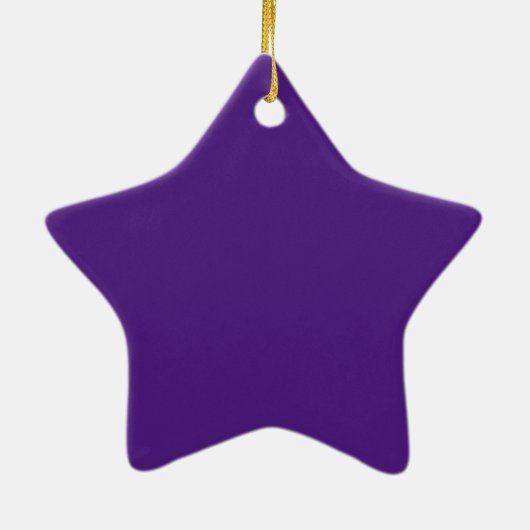 Blauw-violet (kleurenwiel) (stevige kleur) keramisch ornament (Achterkant)