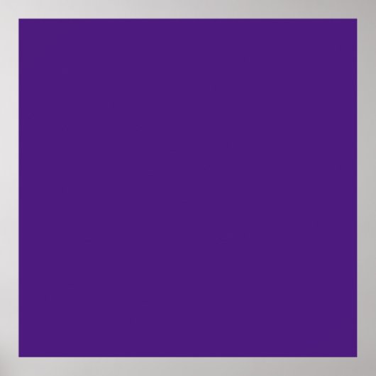 Blauw-violet (kleurenwiel) (stevige kleur) poster (Voorkant)