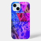 Blauw Violet Kleurrijke grunge textuur Case-Mate iPhone Case (Achterkant)