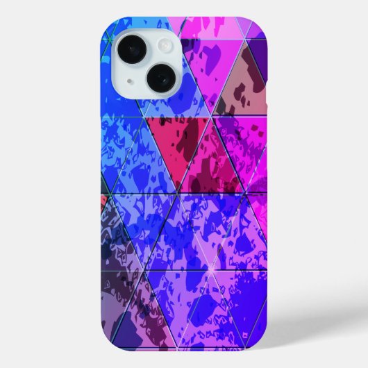 Blauw Violet Kleurrijke grunge textuur Case-Mate iPhone Case (Achterkant)