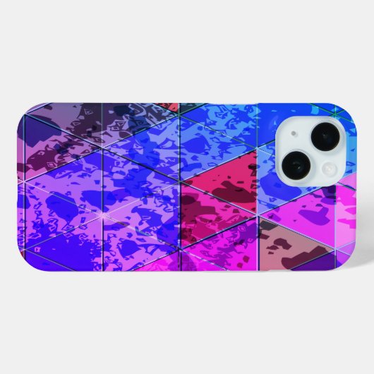 Blauw Violet Kleurrijke grunge textuur Case-Mate iPhone Case (Achterkant (horizontaal))