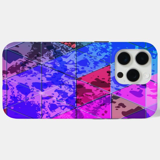 Blauw Violet Kleurrijke grunge textuur Case-Mate iPhone Case (Achterkant (horizontaal))