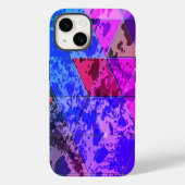 Blauw Violet Kleurrijke grunge textuur Case-Mate iPhone Case (Achterkant)
