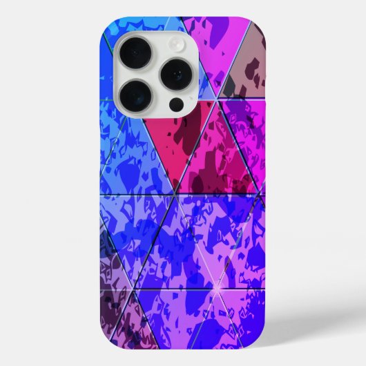 Blauw Violet Kleurrijke grunge textuur Case-Mate iPhone Case (Achterkant)