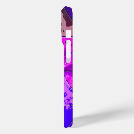 Blauw Violet Kleurrijke grunge textuur Case-Mate iPhone Case (Achterkant / Links)