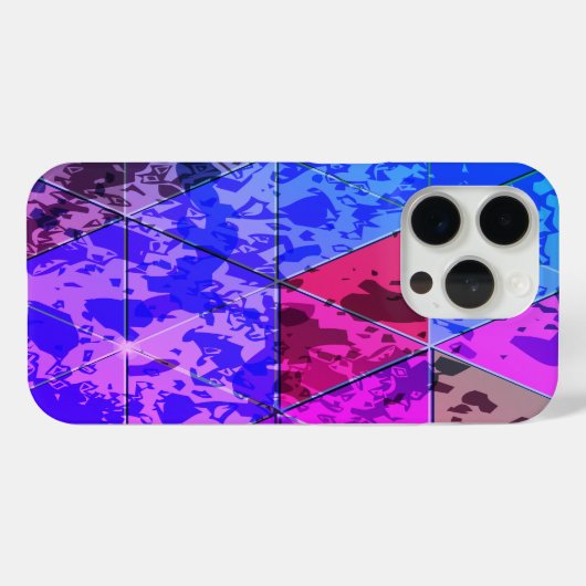 Blauw Violet Kleurrijke grunge textuur Case-Mate iPhone Case (Achterkant (horizontaal))