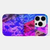Blauw Violet Kleurrijke grunge textuur Case-Mate iPhone Case (Achterkant (horizontaal))