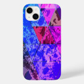 Blauw Violet Kleurrijke grunge textuur Case-Mate iPhone Case (Achterkant)