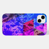 Blauw Violet Kleurrijke grunge textuur Case-Mate iPhone Case (Achterkant (horizontaal))