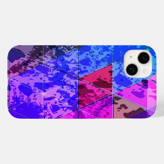 Blauw Violet Kleurrijke grunge textuur Case-Mate iPhone Case (Achterkant (horizontaal))
