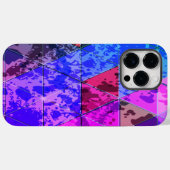Blauw Violet Kleurrijke grunge textuur Case-Mate iPhone Case (Achterkant (horizontaal))