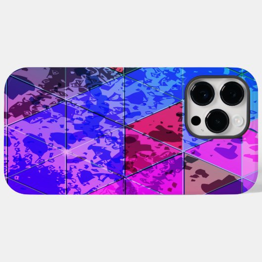 Blauw Violet Kleurrijke grunge textuur Case-Mate iPhone Case (Achterkant (horizontaal))