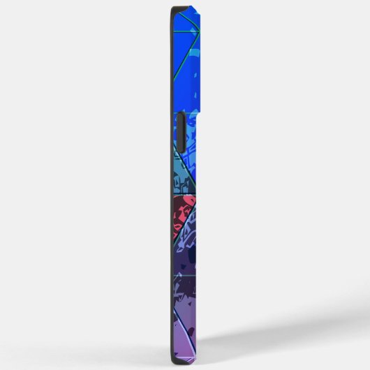 Blauw Violet Kleurrijke grunge textuur Case-Mate iPhone Case (Achterkant / Rechts)