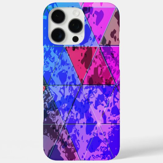 Blauw Violet Kleurrijke grunge textuur Case-Mate iPhone Case (Achterkant)