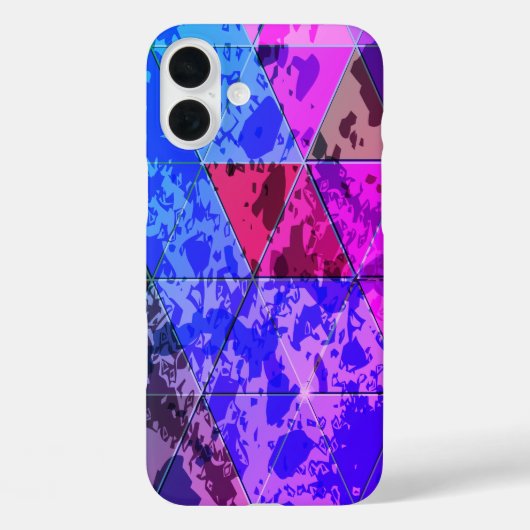 Blauw Violet Kleurrijke grunge textuur Case-Mate iPhone Case (Achterkant)