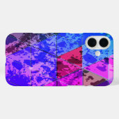 Blauw Violet Kleurrijke grunge textuur Case-Mate iPhone Case (Achterkant (horizontaal))