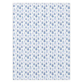 Blauw Violet modern kerstboompatroon Tafelkleed (Voorkant)