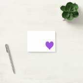 Blauw Violet Schattigee hartvorm Post-it® Notes (Kantoor)