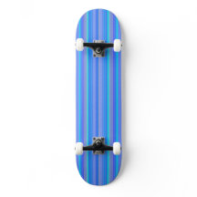 Blauw Violet Stripes Skateboard