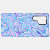 Blauw Violette Lavendel Kleurrijke Abstracte Marme Samsung Galaxy Hoesje (Achterkant horizontaal)