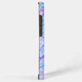 Blauw Violette Lavendel Kleurrijke Abstracte Marme Samsung Galaxy Hoesje (Rechterkant)