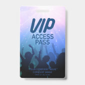 Blauw VIP All-Access Concert Badge (Voorzijde)