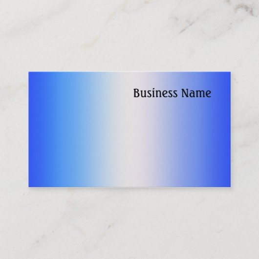 Blauw Visitekaartje (Voorkant)