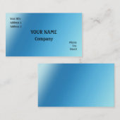 Blauw Visitekaartje (Voorkant / Achterkant)