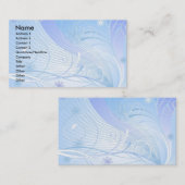 blauw visitekaartje (Voorkant / Achterkant)