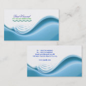 blauw visitekaartje (Voorkant / Achterkant)