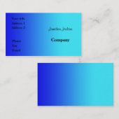 Blauw Visitekaartje (Voorkant / Achterkant)