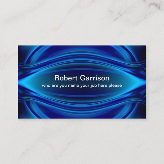 blauw visitekaartje (Voorkant)