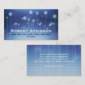 blauw visitekaartje (Voorkant / Achterkant)