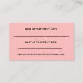 Blauw Visitekaartje tandheelkundige tandheelkundig Afsprakenkaartje (Achterkant)