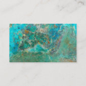 Blauw Visitekaartje van Chrysocolla (Achterkant)