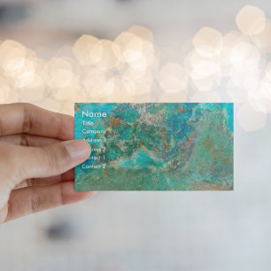 Blauw Visitekaartje van Chrysocolla