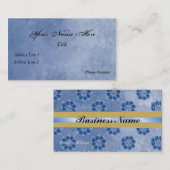 Blauw Visitekaartje van Floral (Voorkant / Achterkant)