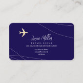 Blauw Visitekaartje voor een reisagent (Voorkant)